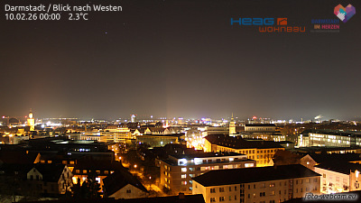 Darmstadt West webcam (DE) - Darmstadt / Blick nach Westen
   