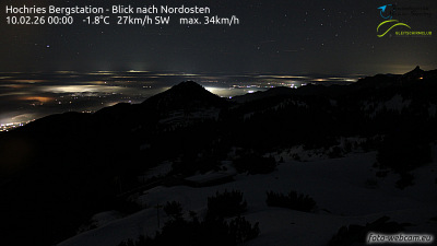 Hochries Ost webcam (DE) - Hochries Bergstation - Blick nach Nordosten
   