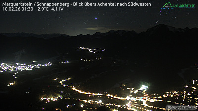Marquartstein webcam (DE) - Marquartstein / Schnappenberg - Blick übers Achental nach Südwesten
   
