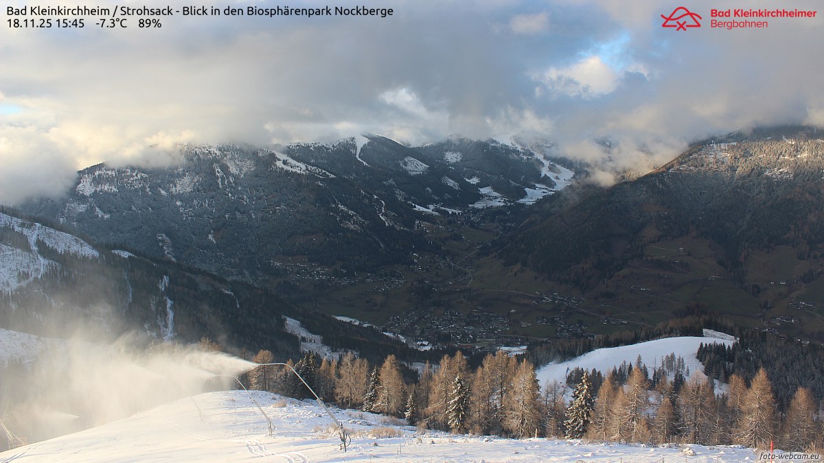 BKK - Strohsack webcam (AT) - Bad Kleinkirchheim / Strohsack - Blick in den Biosphärenpark Nockberge
   